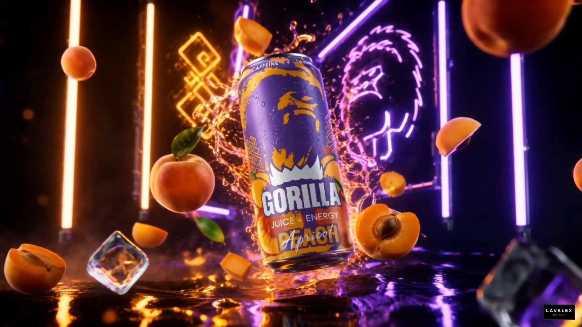 ENERGY SURGE — Gorilla Apricot CGI Advertisement