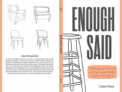 Enough Said Book Cover | GFBC Students art book book cover book cover design design graphic design