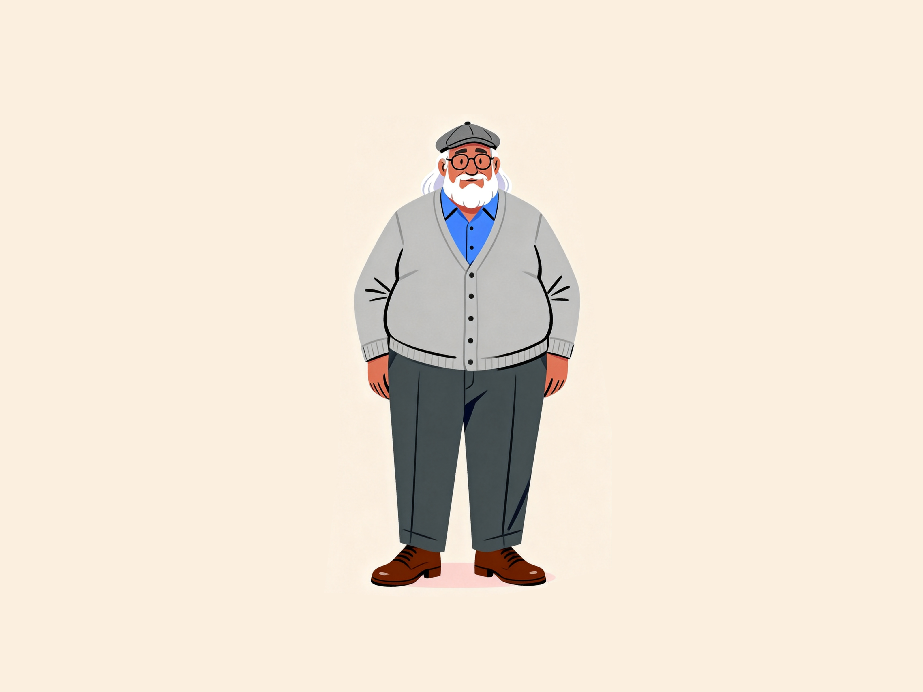Grandfather illustration design graphic design illustration vector