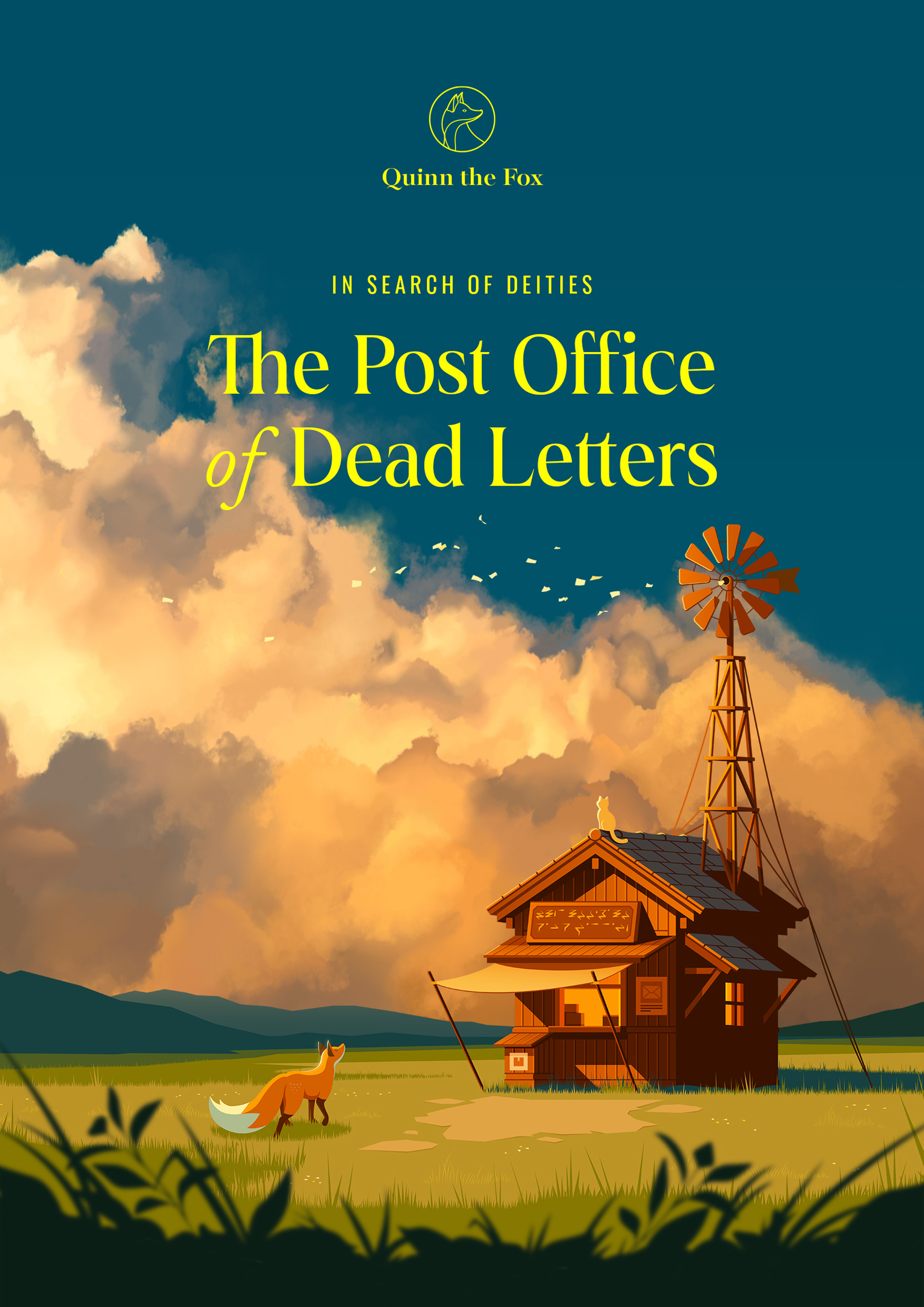 The Post Office of Dead Letters | Book Cover Illustration animation development anime asian art book cover design character design cinematic illustration concept art cover illustration editorial design environment design fantasy illustration illustrated book key art narrative illustration storytelling stylized art vector illustration visual development visual storytelling world building