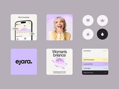 Ejara Female Wellness brand brand guidelines brand identity brand sign branding graphic design halo lab identity logo logo design logotype packaging wellness