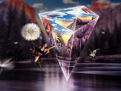 Magic Diamond adobe design graphic design manipulation photoshop poster