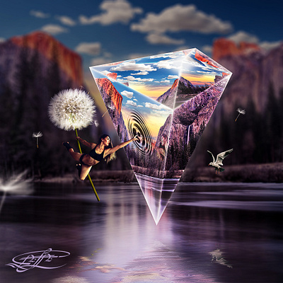 Magic Diamond adobe design graphic design manipulation photoshop poster