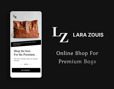 Bags | Online Shop | Premium Bags | UI app bags case study design e commerce inspiration lara zouis online shop shop ui ui design ui ux ux