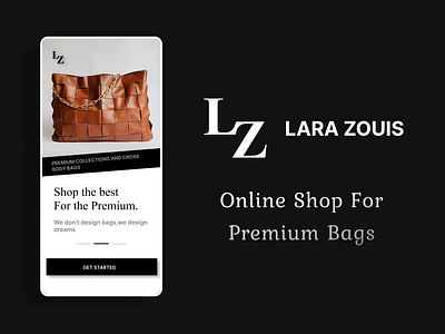 Bags | Online Shop | Premium Bags | UI app bags case study design e commerce inspiration lara zouis online shop shop ui ui design ui ux ux