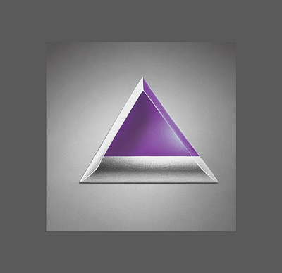 YMGFX-crystal pyramid crystal pyramid graphic design purple spectrum