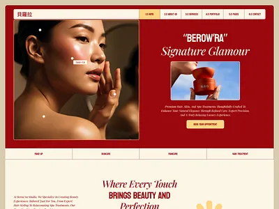 Beauty Salons Service Website Design beauty beautyentrepreneur beautysalon creativeui dribbble figma framer hairsalon luxurybeauty makeupartist salon salonbranding skincareclinic spa spaservices uiuxdesign webdesign webflow websitedesign wellnessstudio