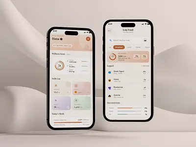 Personalized Wellness Companion App app design mobile mobile app ui uiux ux