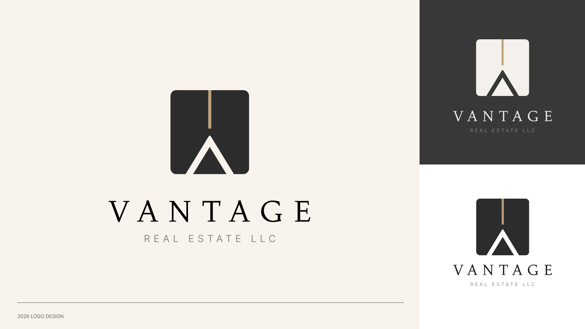 Logo Design | Vantage branding graphic design identity logo logogram modern simplicity typography visual