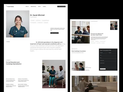TM— Minimalist Clean Healthcare Booking Form Website Page Design booking form clean clean website consultation corporate corporate website elegant form design healthcare hospital landing page luxury medical minimalist modern professional website ui web design website website design