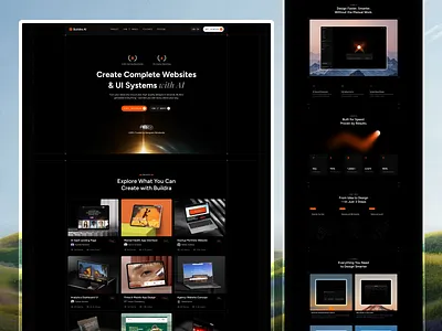 Buildra AI — Futuristic Website Builder Experience ai website ai website builder claude design ui design ux design web design web development website builder website building website design website generation