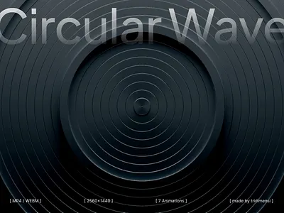 Circular Wave 3D Animation 3d 3d animation 3d blender 3d landing page abstract animation branding circular wave hero section motion design motion graphics ui ui design ui ux wave web design