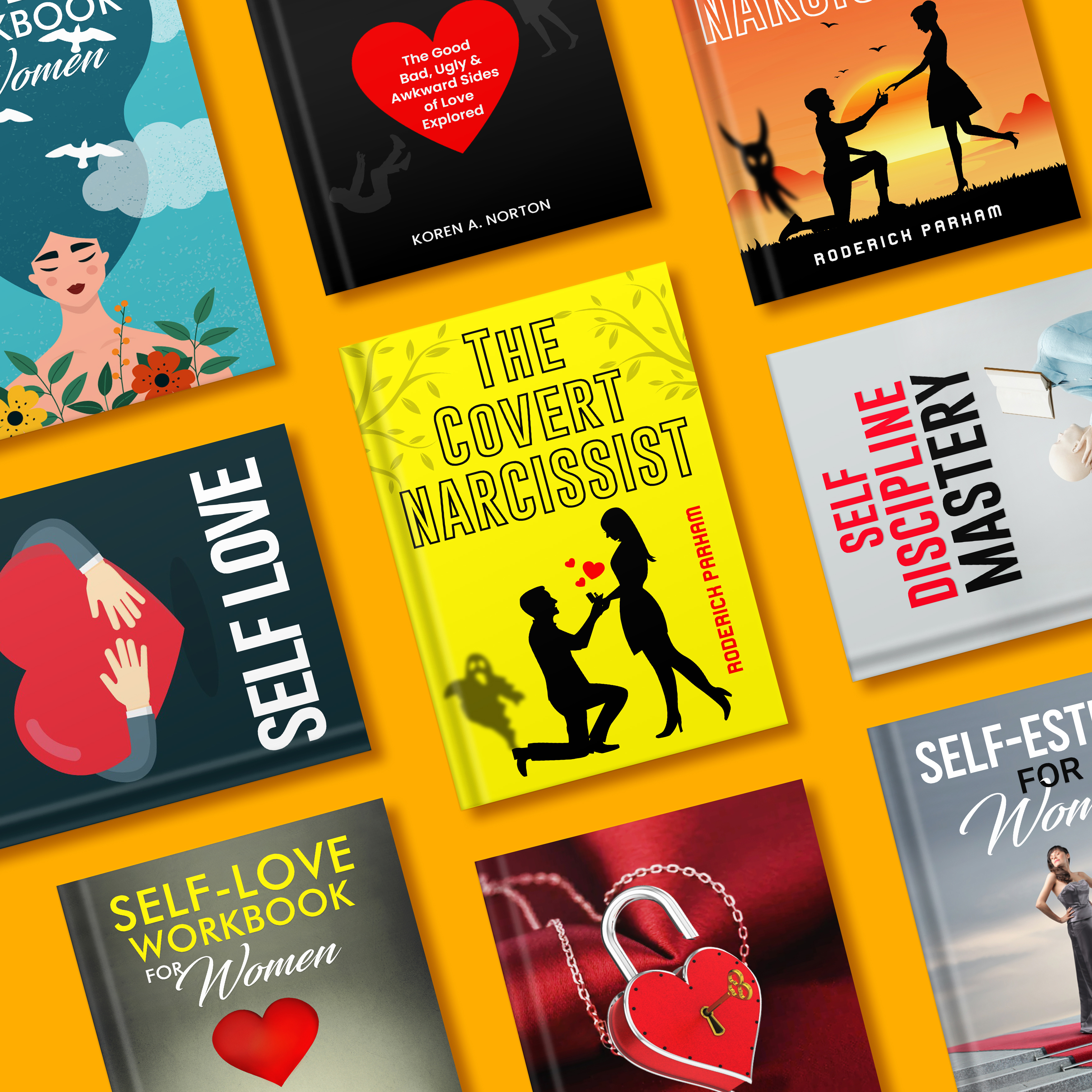 Book Cover Design Collection for Self-Help & Relationship Books authorbranding bookbranding bookcover bookcoverdesign bookmarketing bookwriting editorialdesign graphicdesign publishingdesign relationshipbook selfhelpbook typography