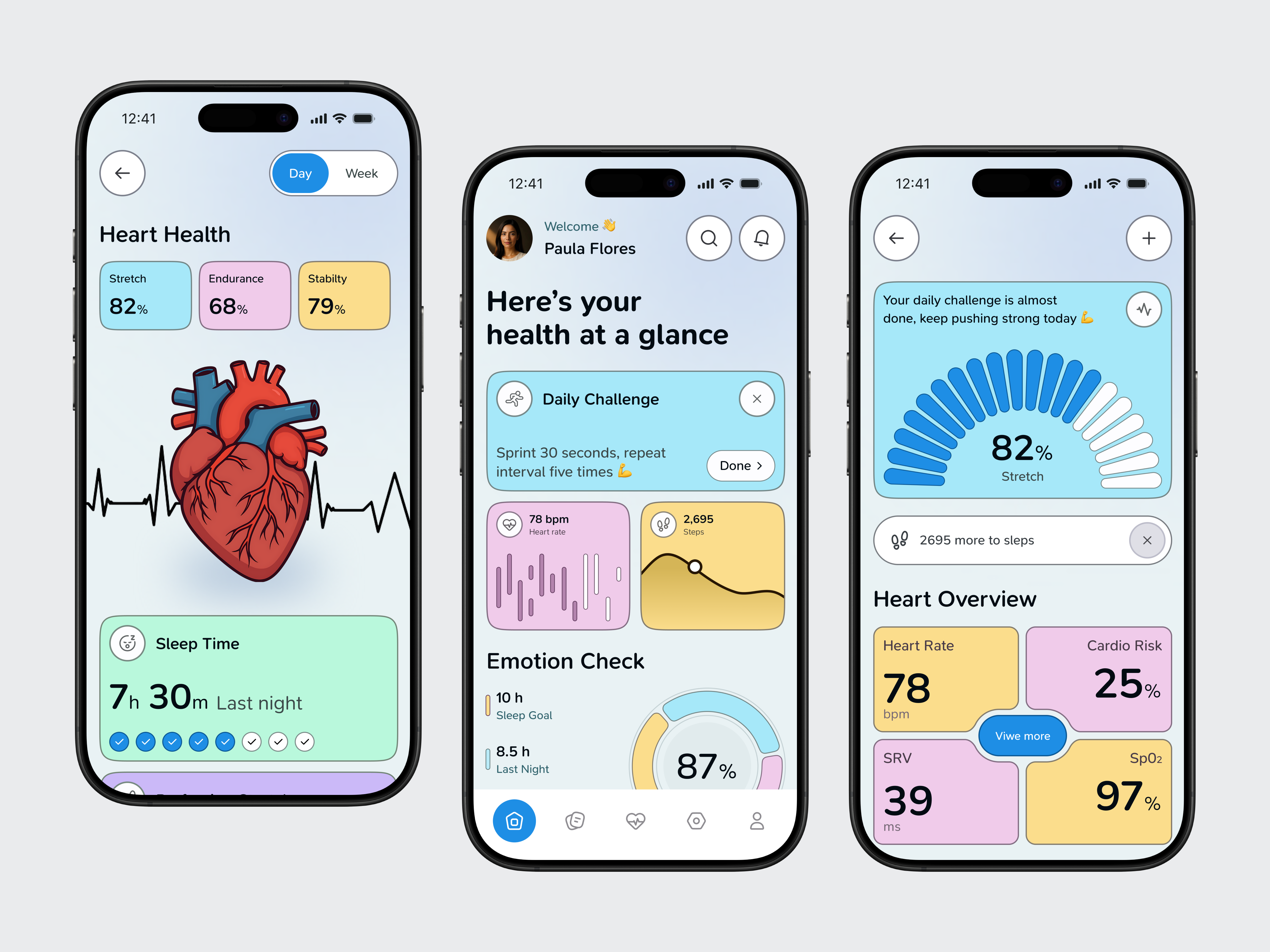 Healthcare Mobile App app design dashboard fitness app fitness tracker health analytics health app health dashboard health monitoring healthcare app ios app medical app mobile app mobile app design mobile ui sleep tracker uiux user interface web