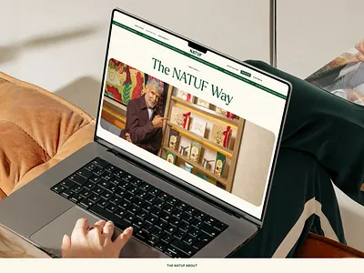 Responsive Web UI/UX for NATUF about page about us card ui desktop view food brand food ui food website layout design mockup responsive design ui design uiux web design webdevelopment