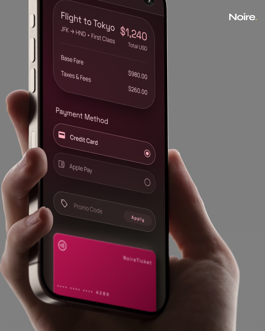 NOIRE TICKET - FlyApp
