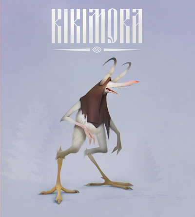 Slavic mythology: Kikimora character characterdesign digitalart illustration logo mascot design ui