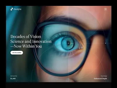 Oculyte - Optical & Eyewear Website Design eye frames eyecare eyeglass eyeglasses eyewear eyewear landing page eyewear website eyewear website design glasses landing page landing page visionwear lens and frames online store optical optical brand optical ecommerce optical website design sunglass web design website design