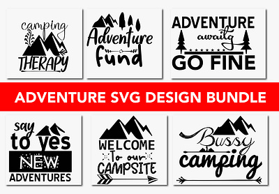 ADVENTURE SVG DESIGN BUNDLE app branding design graphic design illustration sarcastic quotes svg shirt bundle silhouette