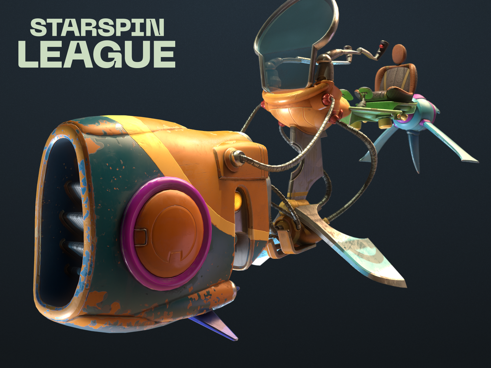 Starspin League - Sci-fi 3D Vehicle 3d 3d art 3d game art 3d modelling concept art game game art game vehicles games gaming racing sci fi vehicle