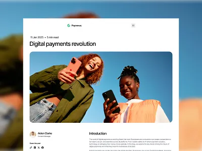 Blog Details - Payment gateway website design product service startup ui ux web website