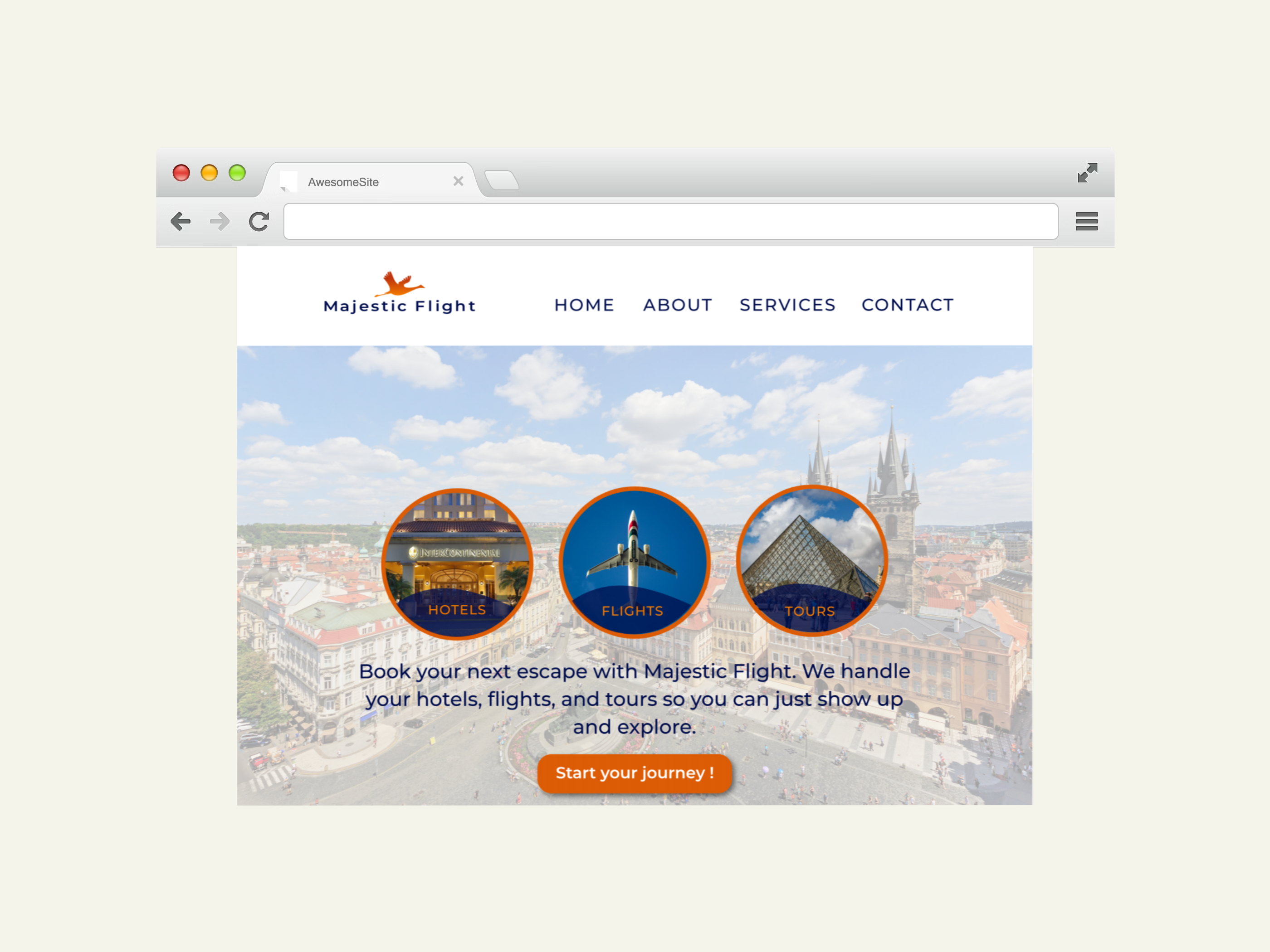 Landing Page Travel Agency Majestic Flight brand identity branding branding design design graphic design landing page landing page design landing page designs landing pages online identity typography ui design ux design web design