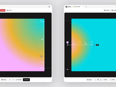Precision for Gradient Creation | Dizno app design color generator color palette gradient gradient compositions product design toolkit ui uiuix vibrant colors