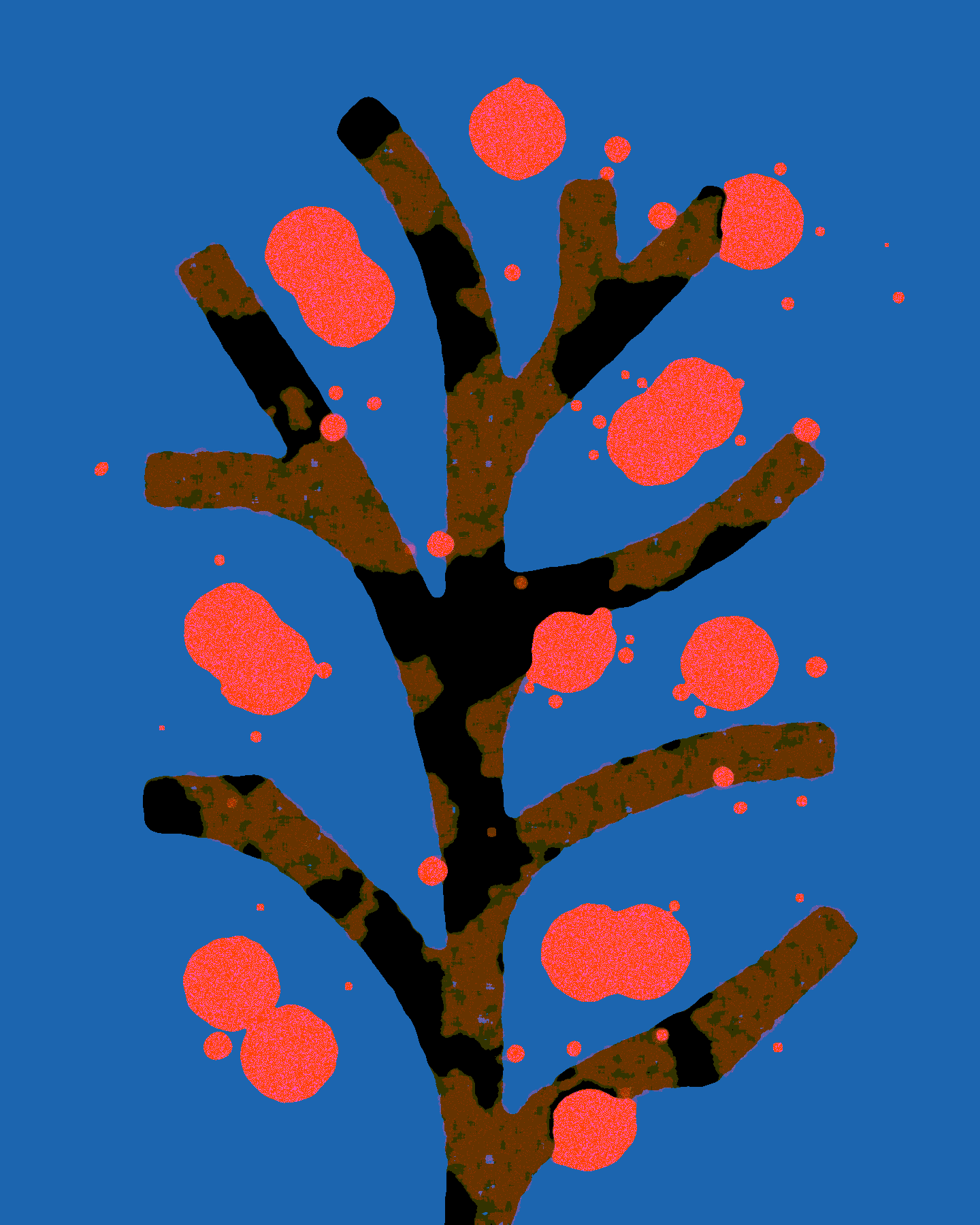 Spring illustration spring tree