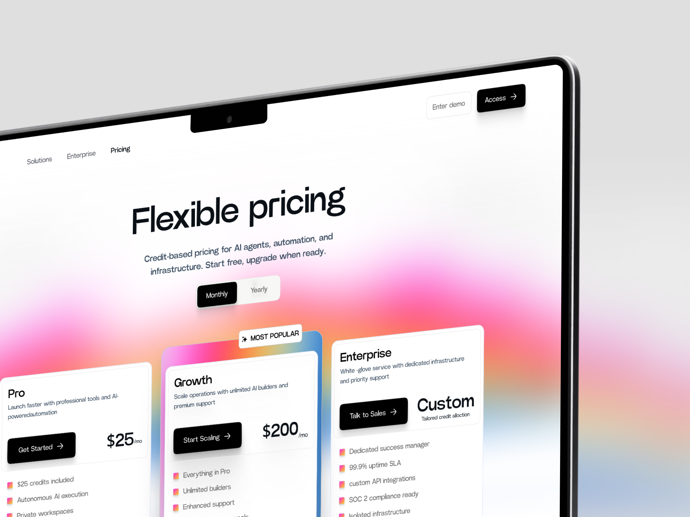 Pricing Page pricing pricing cards pricing page pricing plans product saas web web design