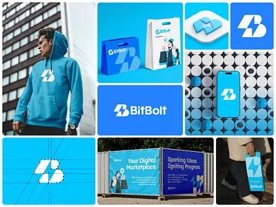 BitBolt Branding Bento ai tech brand design brand identity branding business concept digital platform e commerce idea logo logotype minimal modern statup tech saas technology ui design visual identity