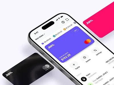 Jam Platform blockchain crypto card jam jamplatform mobile mobile app non custodial wallet uiux uiux design wallet web3 wallet