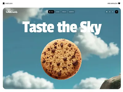 3D Food E-Commerce Landing Page & Motion UI 3d web design animation bakery website creative website ecommerce landing page ecommerce website food landing page food website homepage landing landing page main page ui web webdesign website