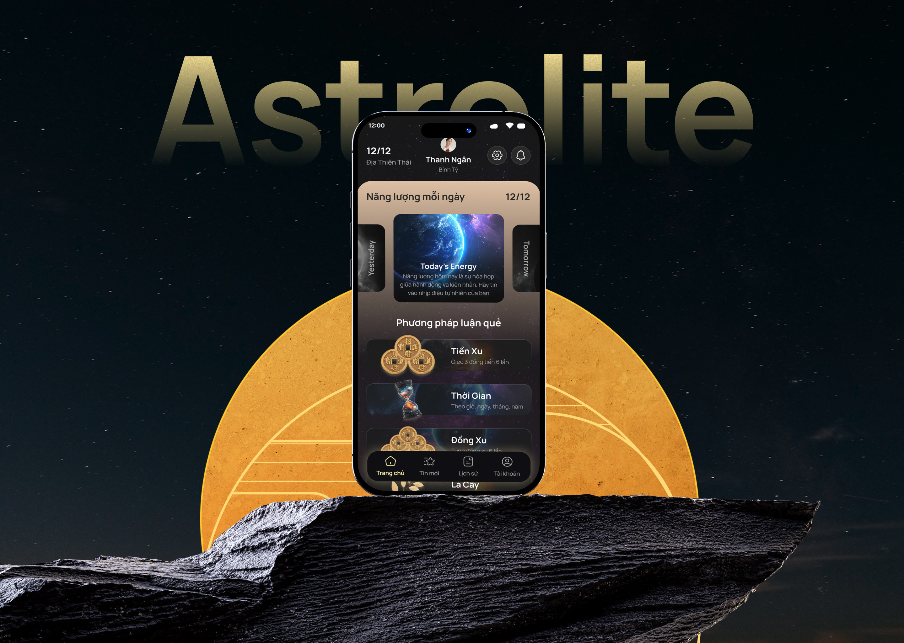 Astrolite — Divination Mobile App UX/UI Design design ui ui design ui website design user experience design user interface design ux design website design