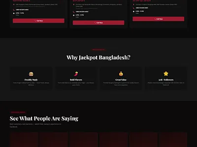 A restaurant website design graphic design ui