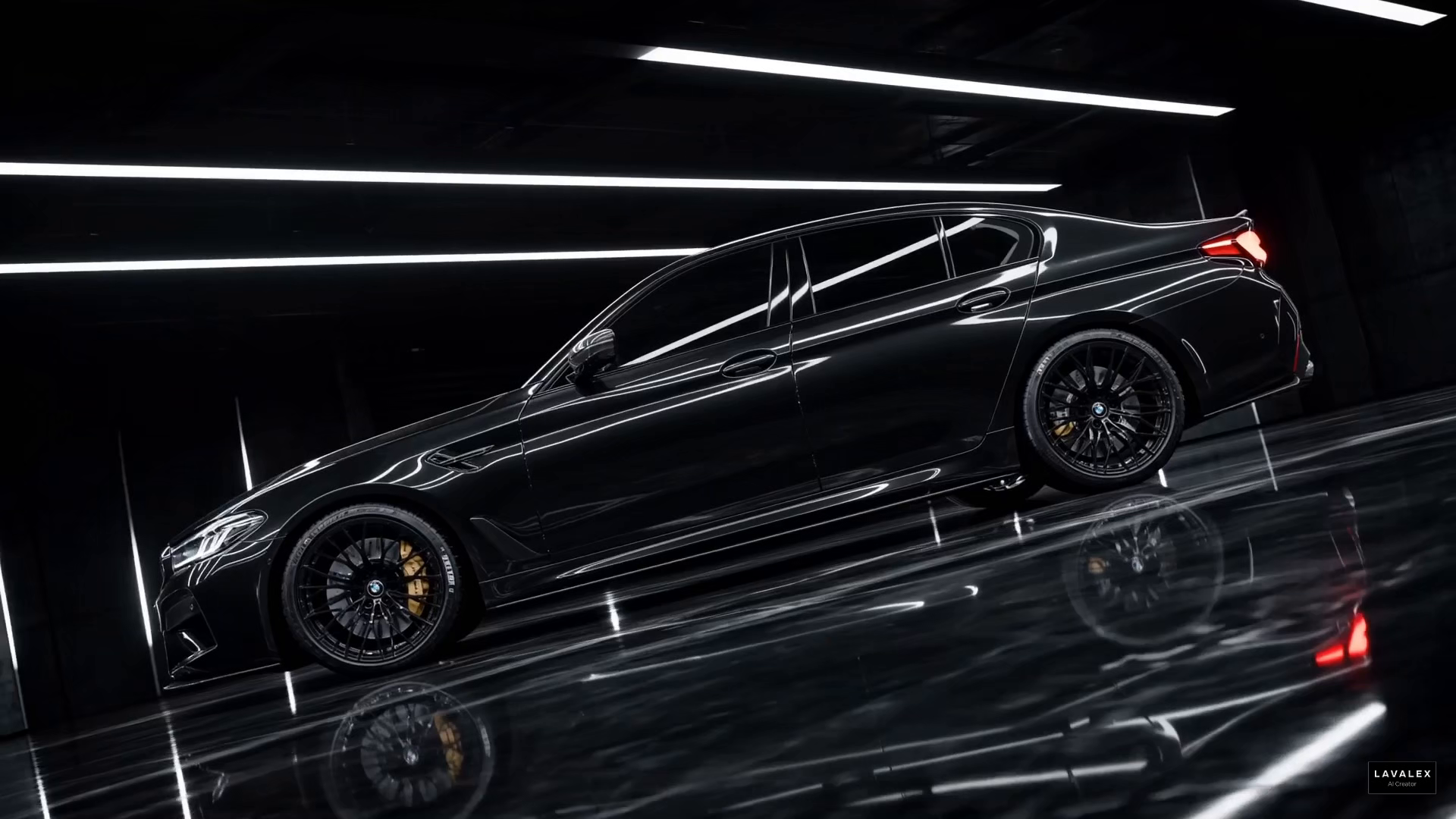 BMW M5 — Dark Garage CGI Concept