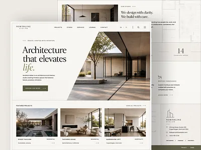 Northline Atelier arch architecture atelier building exterior hero homepage indianapolis interior interior design modern northline