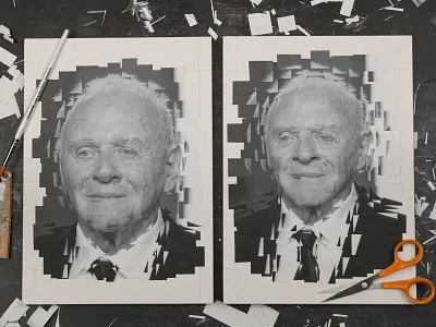 Anthony Hopkins, studio, Bloomberg anthony hopkins bloomberg collage portrait