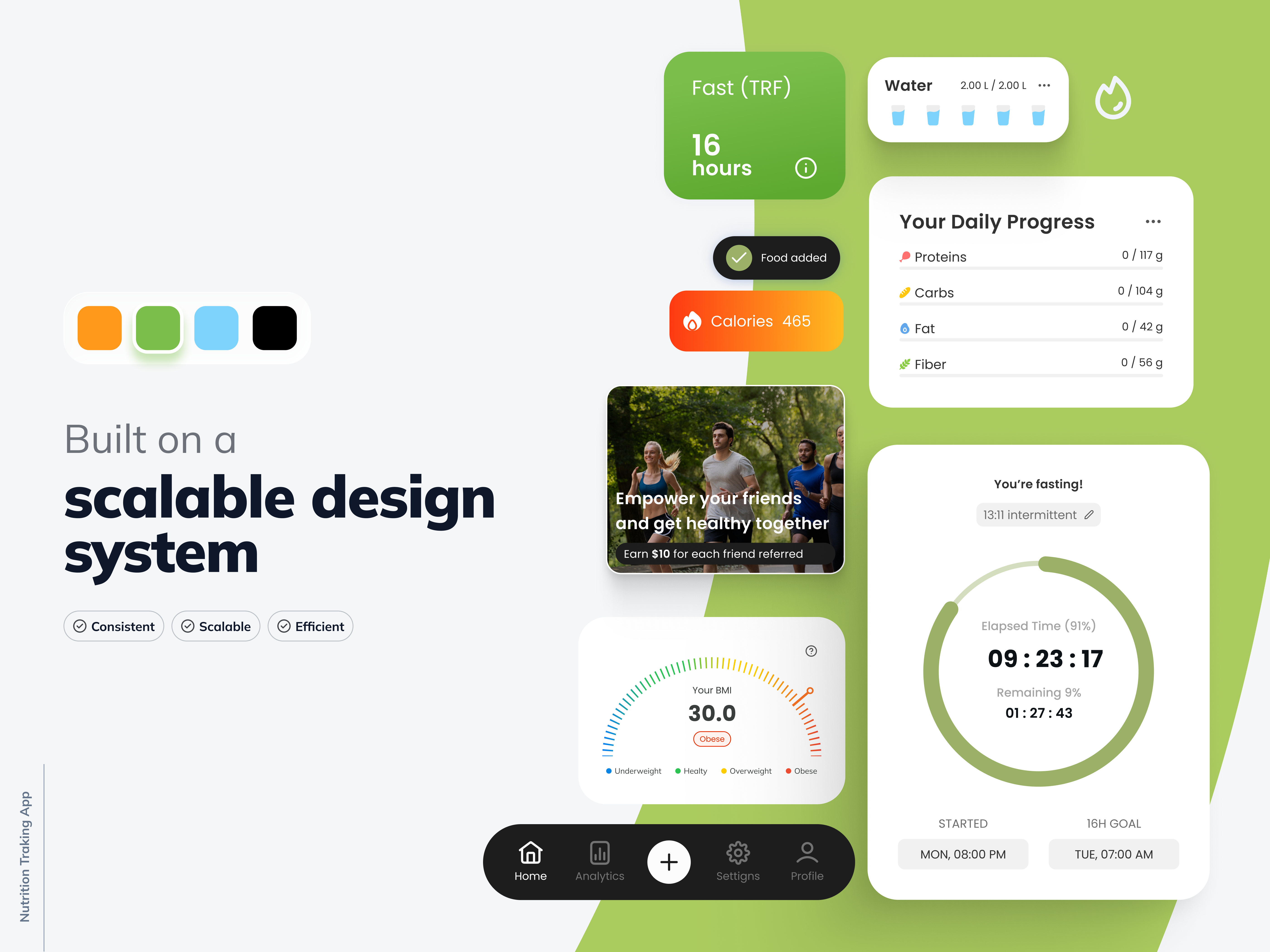 Example of Health & Fitness Design System – Scalable Mobile UI Components