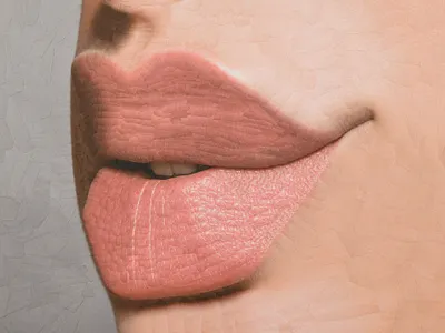 Lips, NYT collage illustration lips mouth new york times