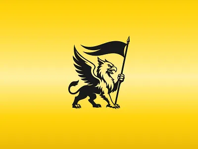Griffin Logo For Sale. agency character company graphic design griffin for sale griffin logo griffon gryphon heraldic luxury minimalist modern heraldy mythical powerpoint professional strong typography visual identity