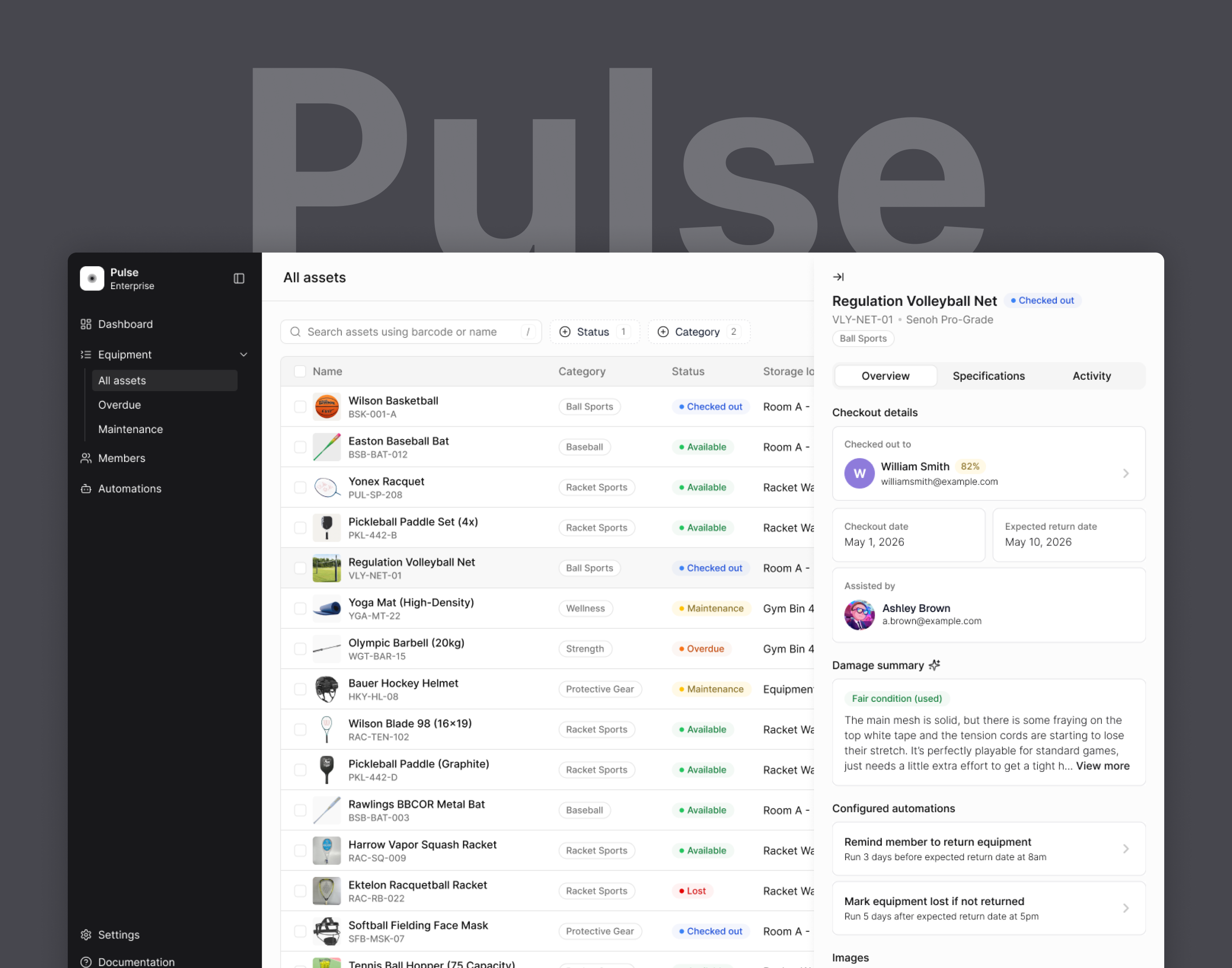 Pulse - Inventory Management System | Protothon 2026 branding dashboard design details pane enterprise hackathon illustration inventory items keyboard navigation list logo management modals panels product design table ui ux design visual design