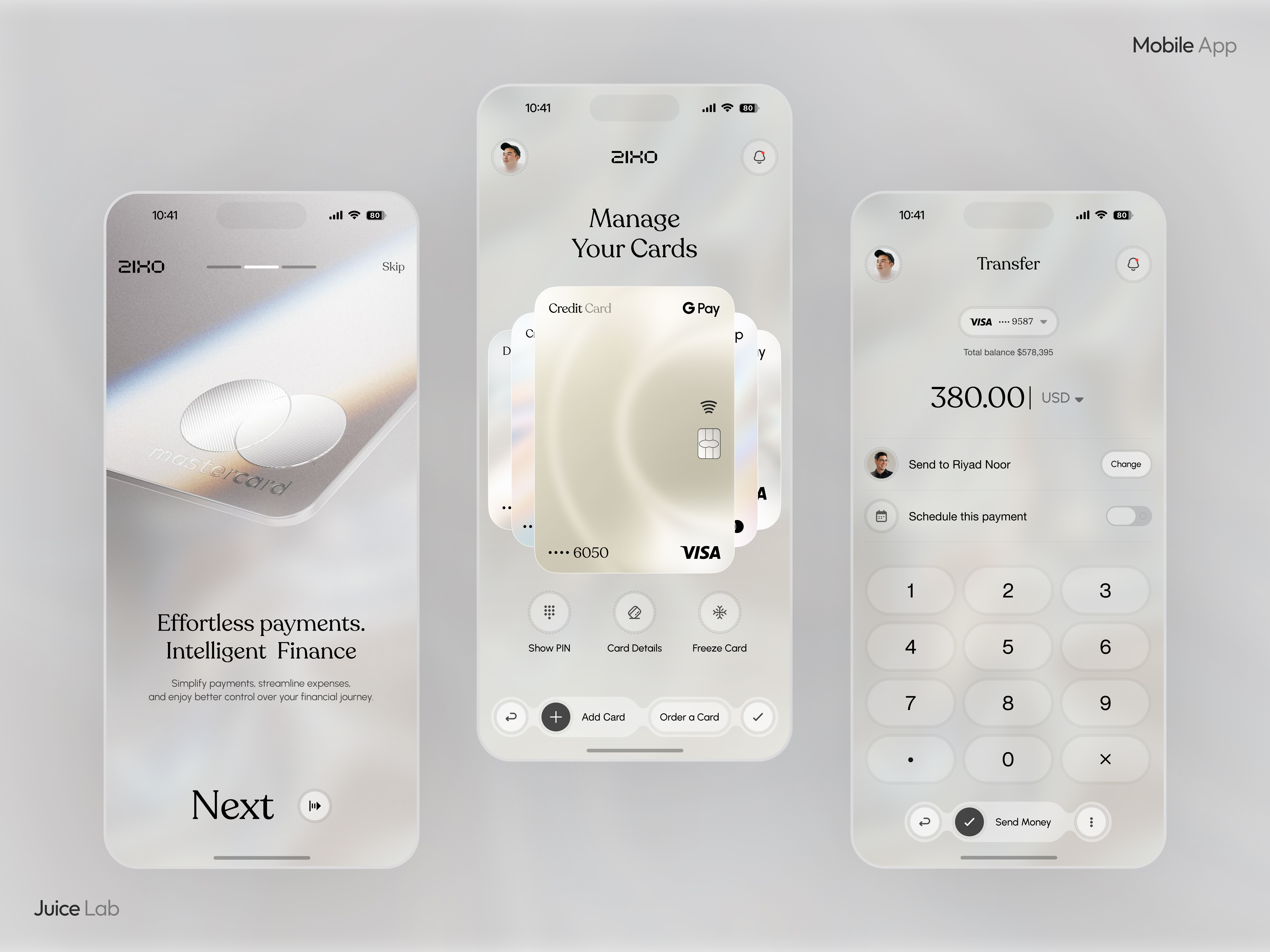 Example of Fintech & Banking App UI/UX Design