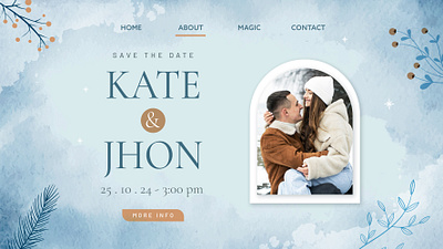 Winter Wedding for Freepik design graphic design ui