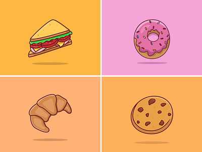 Breakfast set icon pack adobeillustrator art artwork breakfast characterdesign design digitalart digitalillustration figma illustration logo productdesign