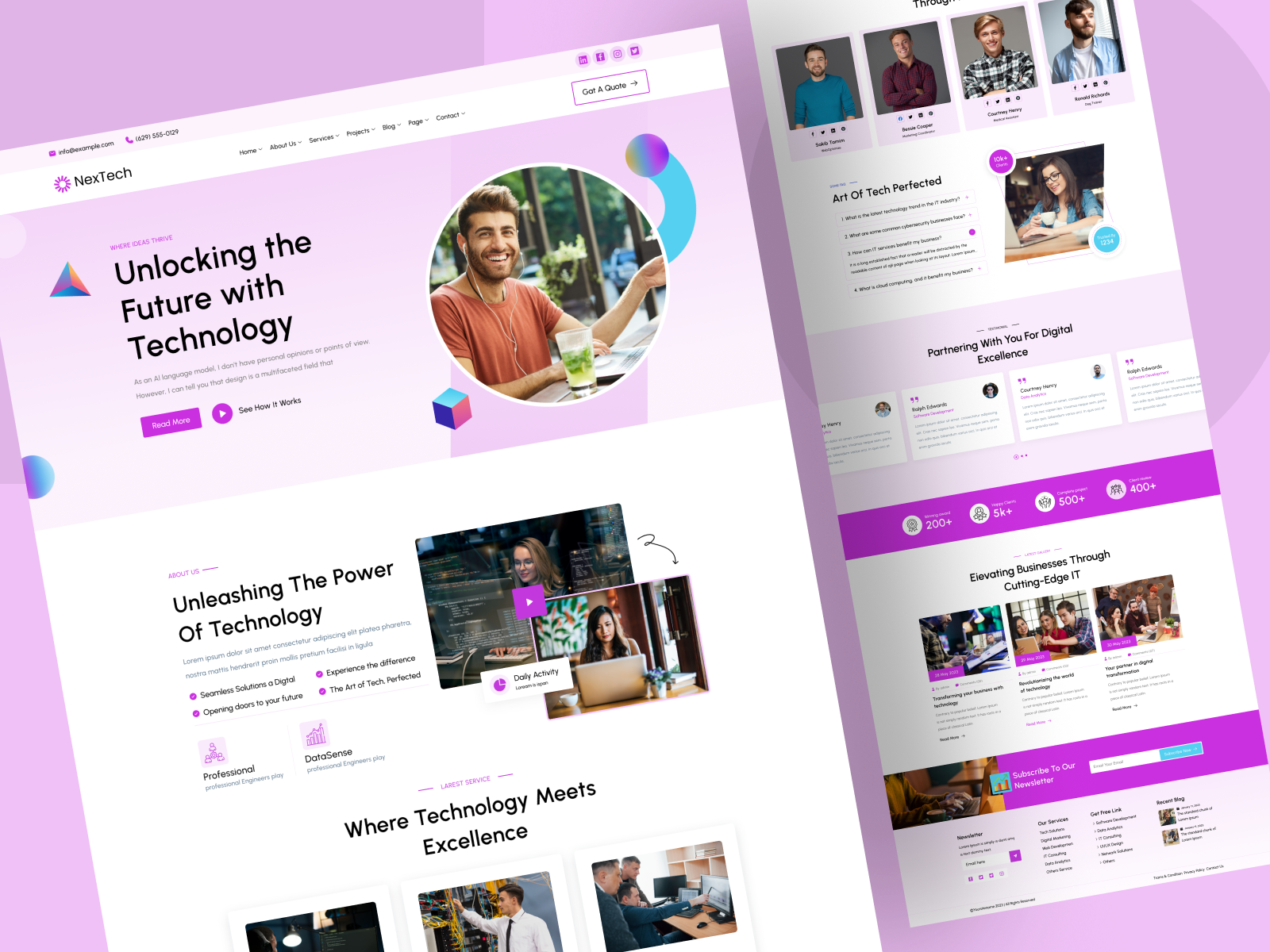 Shaping Tomorrow Through Technology 🚀 by Md Sajeeb Khan on Dribbble