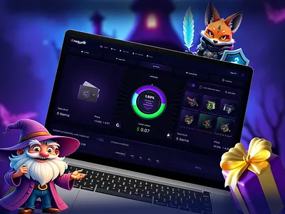 CSGO Skin Upgrade Dashboard casebattle caseopening casino dashboard casino interface casino website counterstrike crypto casino cs2 cs2design csgo gambling website game interface gaming dashboard gaming platform gamingmockup lootbox online casino skinbetting skinupgrade web design