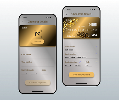 Checkout/Payment/ Credit Card/DailyUI challenge #002 app app design card checkout checkout form checkout page credit card credit card checkout design figma figmadesign payment ui ux
