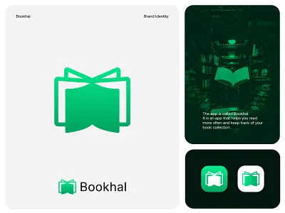 Book App Icon app icon design book logo branding design education iso app logo letter logo logo logo design minimalist logo read simple logo design