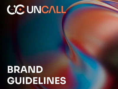 UNCALL brand book brand book design brand identity branding design uncall