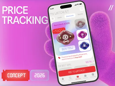 Price Tracking Mobile iOS App Design ai ai app android app app design assistant chatbot dashboard dashboard design design finance app fintech ios mobile mobile ap mobile ui portfolio tracking app ui ux